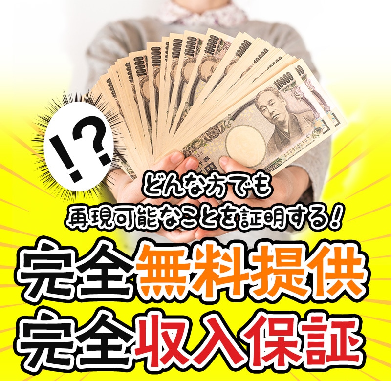 完全無料提供、完全収入保証